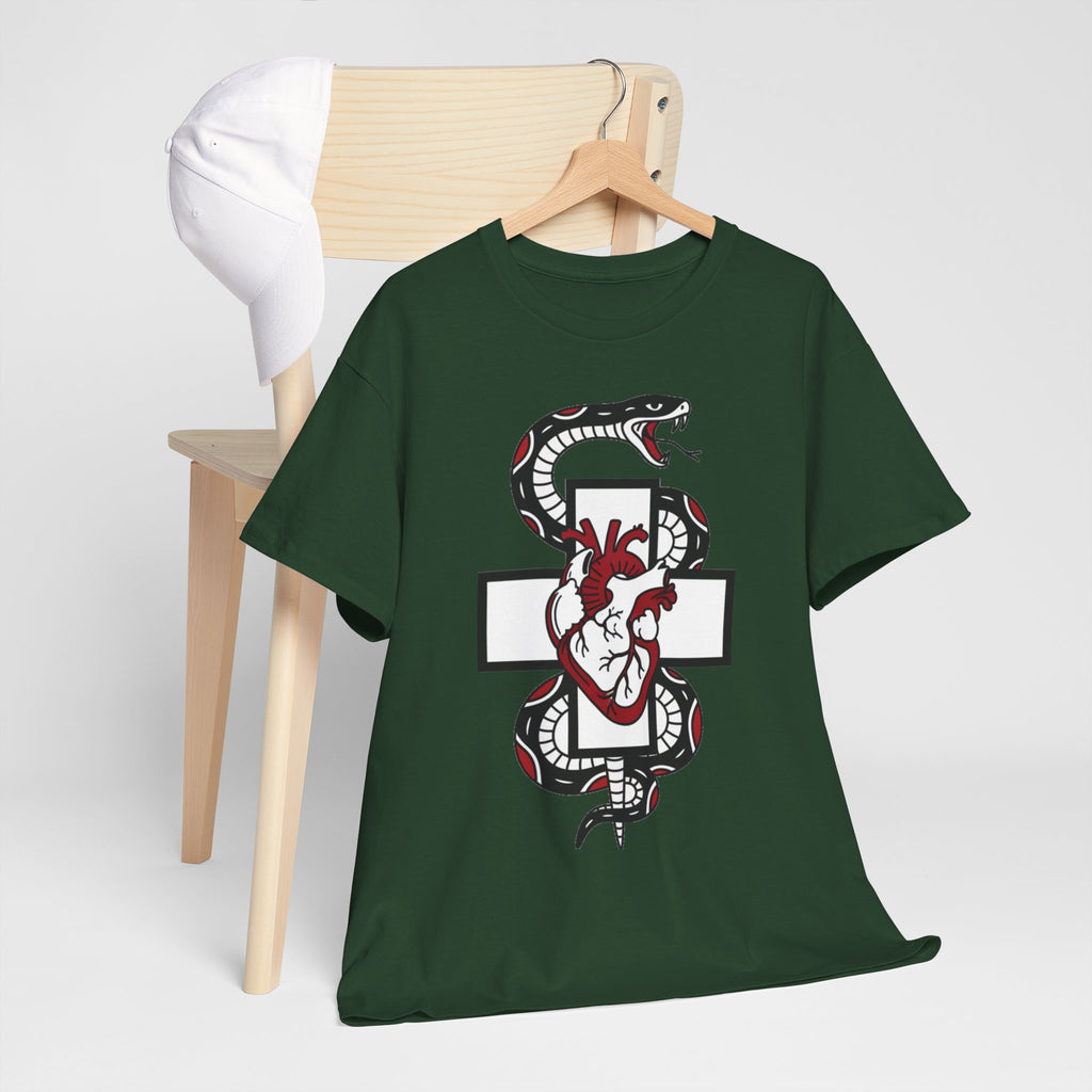 D78 Skull Society — Gothic Heart & Snake T-shirt