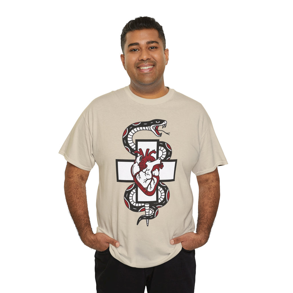 D78 Skull Society — Gothic Heart & Snake T-shirt