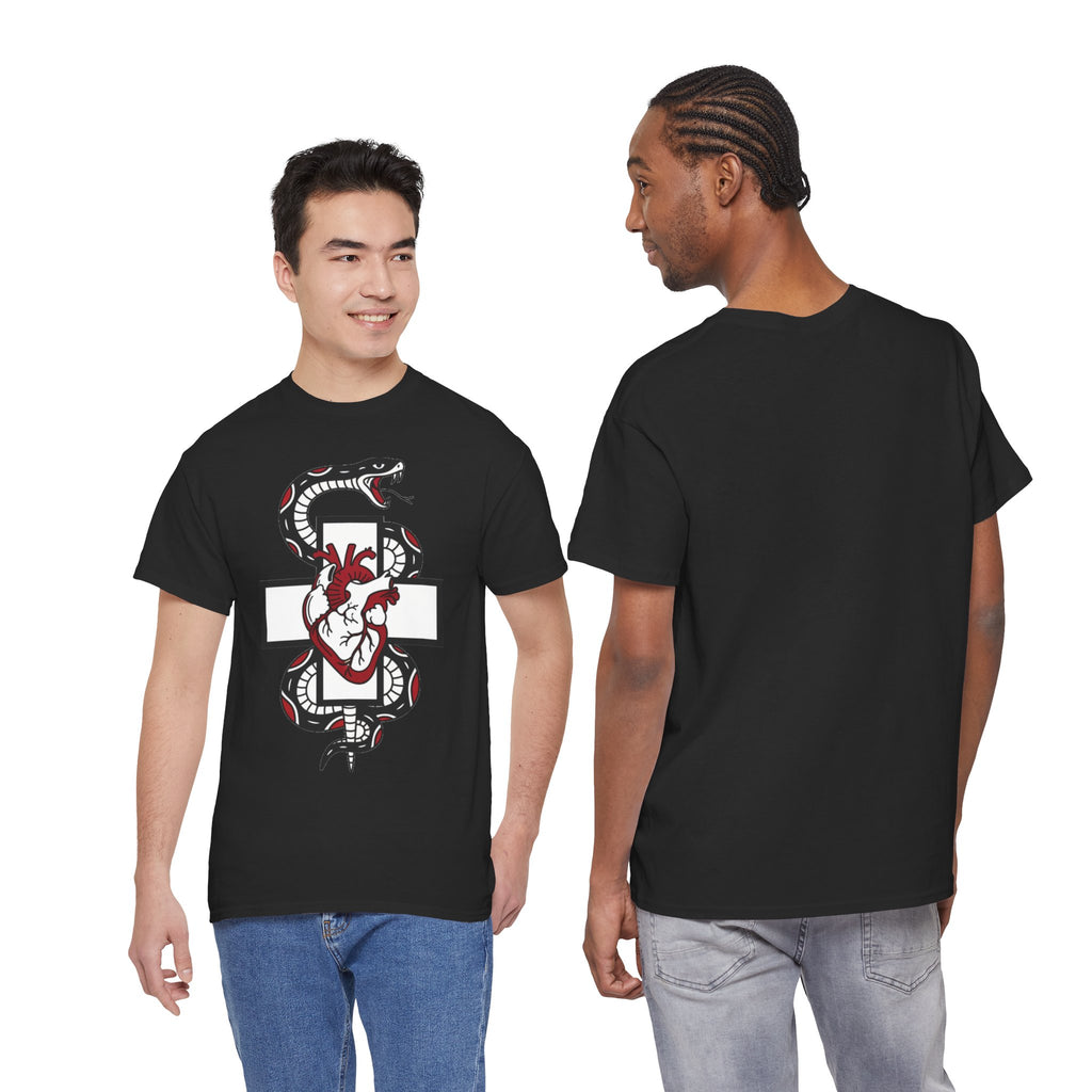 D78 Skull Society — Gothic Heart & Snake T-shirt