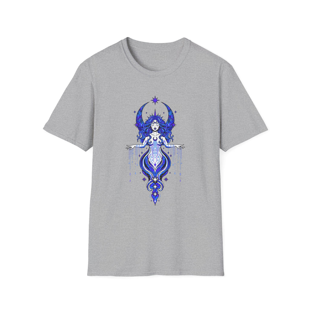 Mystic Moon Goddess T-Shirt — Celestial Witchy Graphic Tee