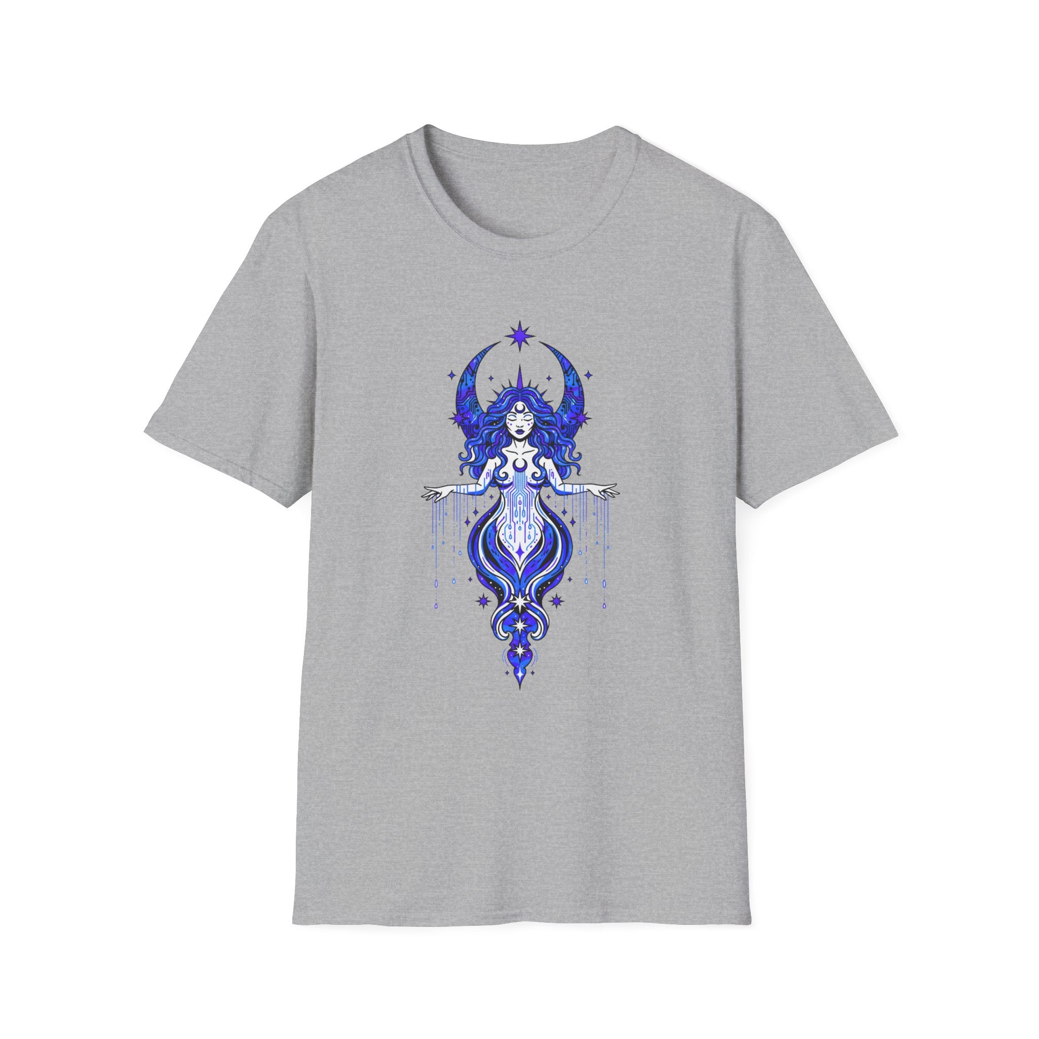 Mystic Moon Goddess T-Shirt — Celestial Witchy Graphic Tee
