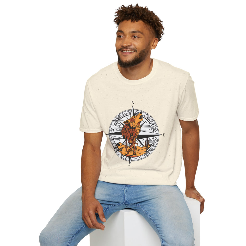 D78 Wolf Trail — Adventure wolf T-shirt