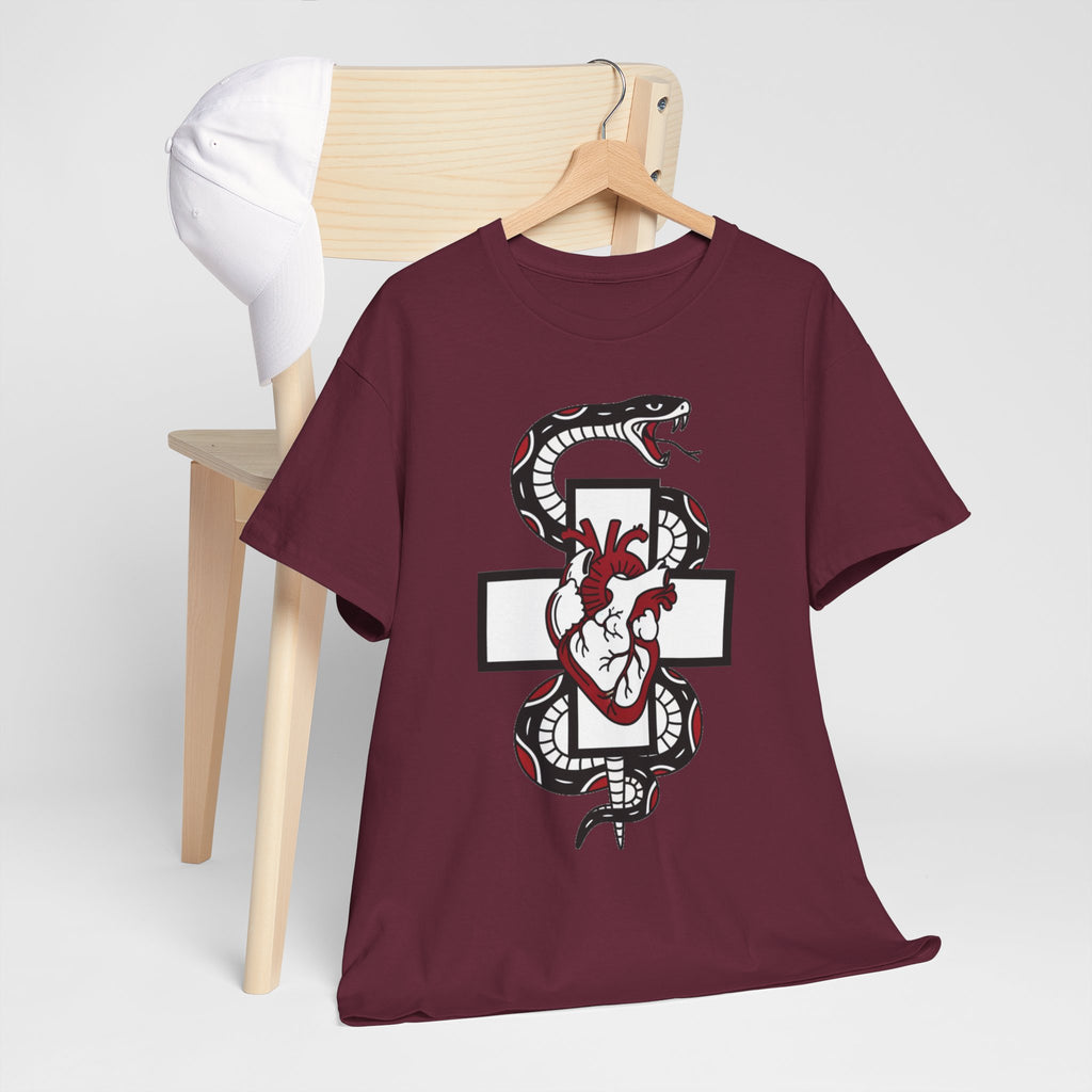 D78 Skull Society — Gothic Heart & Snake T-shirt