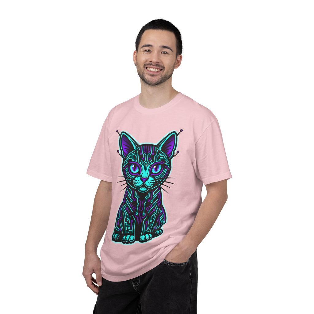 D78 Cyber Felines — Neon Cat T-shirt