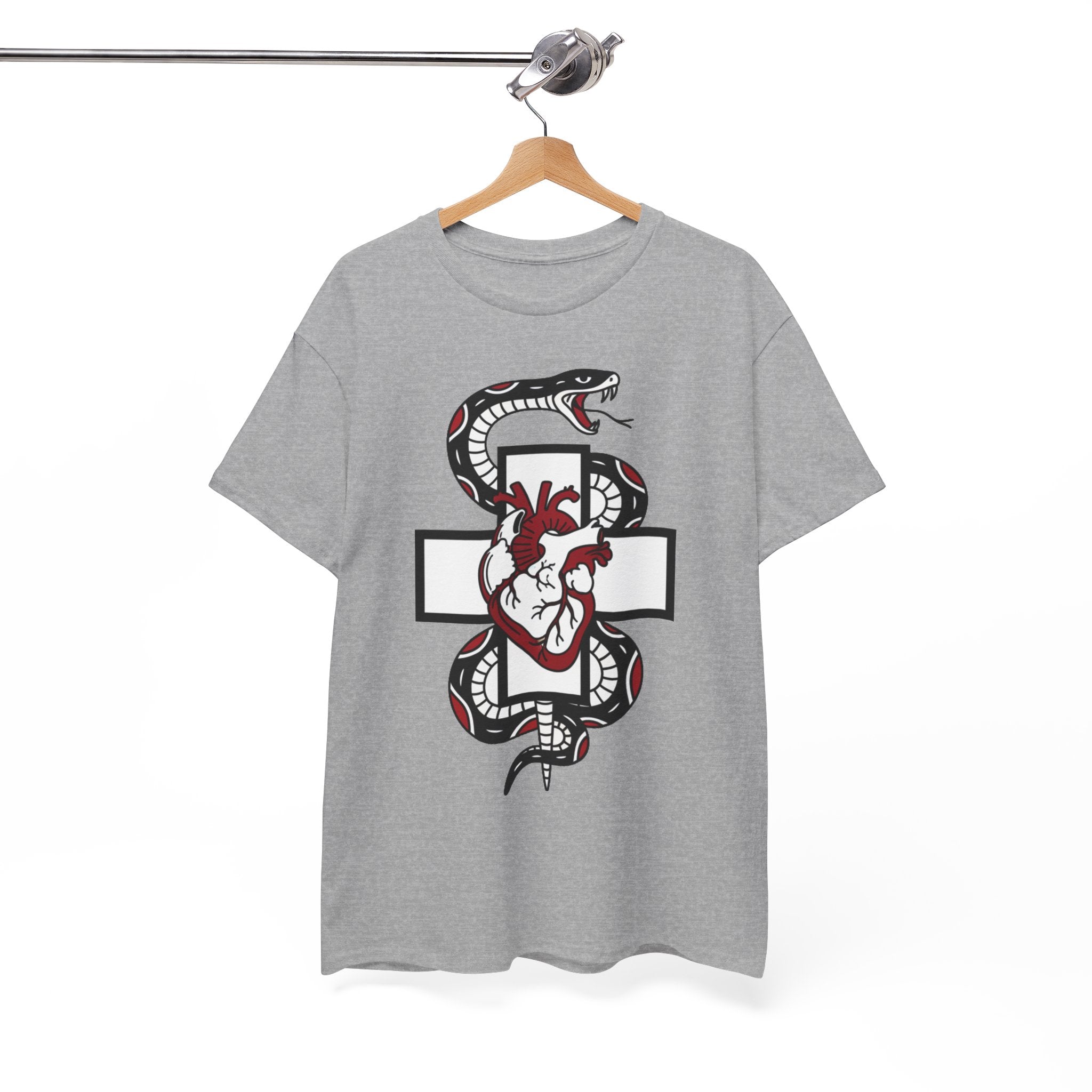 D78 Skull Society — Gothic Heart & Snake T-shirt