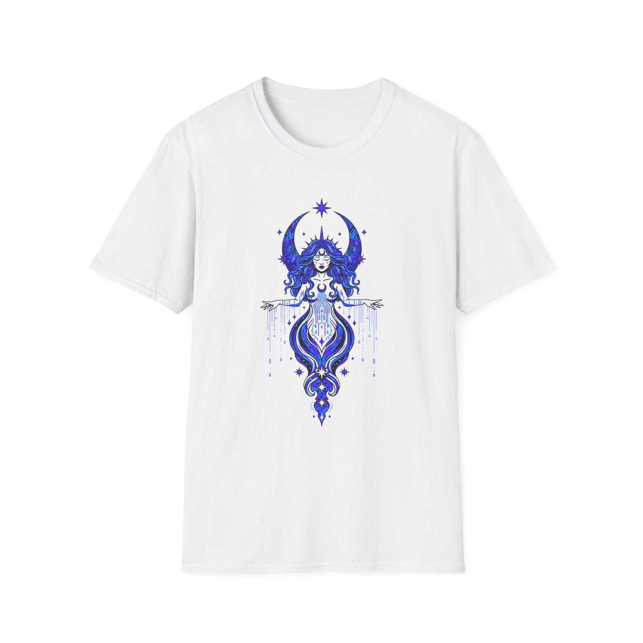 Mystic Moon Goddess T-Shirt — Celestial Witchy Graphic Tee