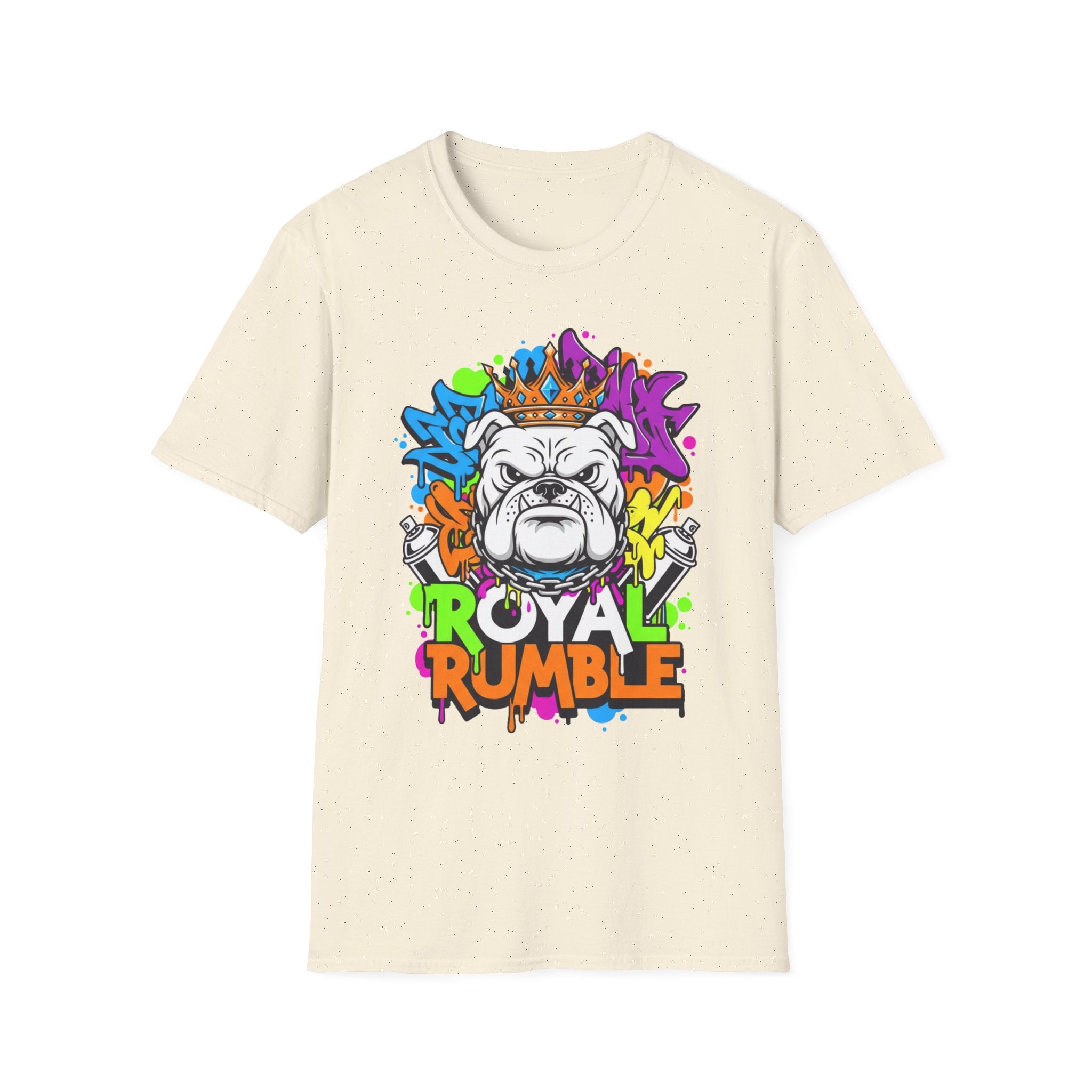 Bulldog Royal Rumble T-Shirt — Colorful Crown Streetwear Tee