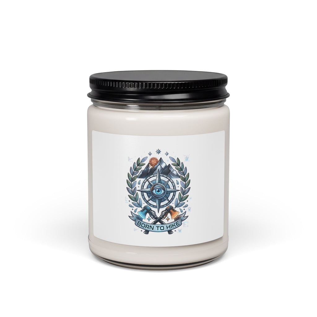 Compass & Laurel Candle, 9oz Soy Candle | Traditional Tattoo-Inspired