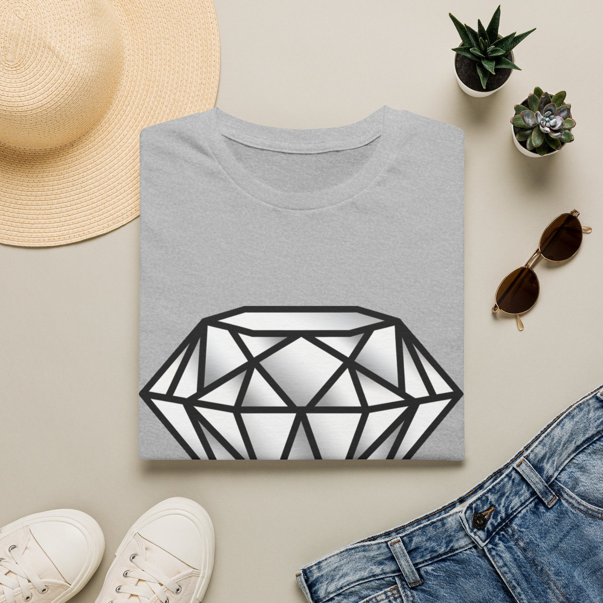 D78 Essentials — Gemstone Diamond T-shirt