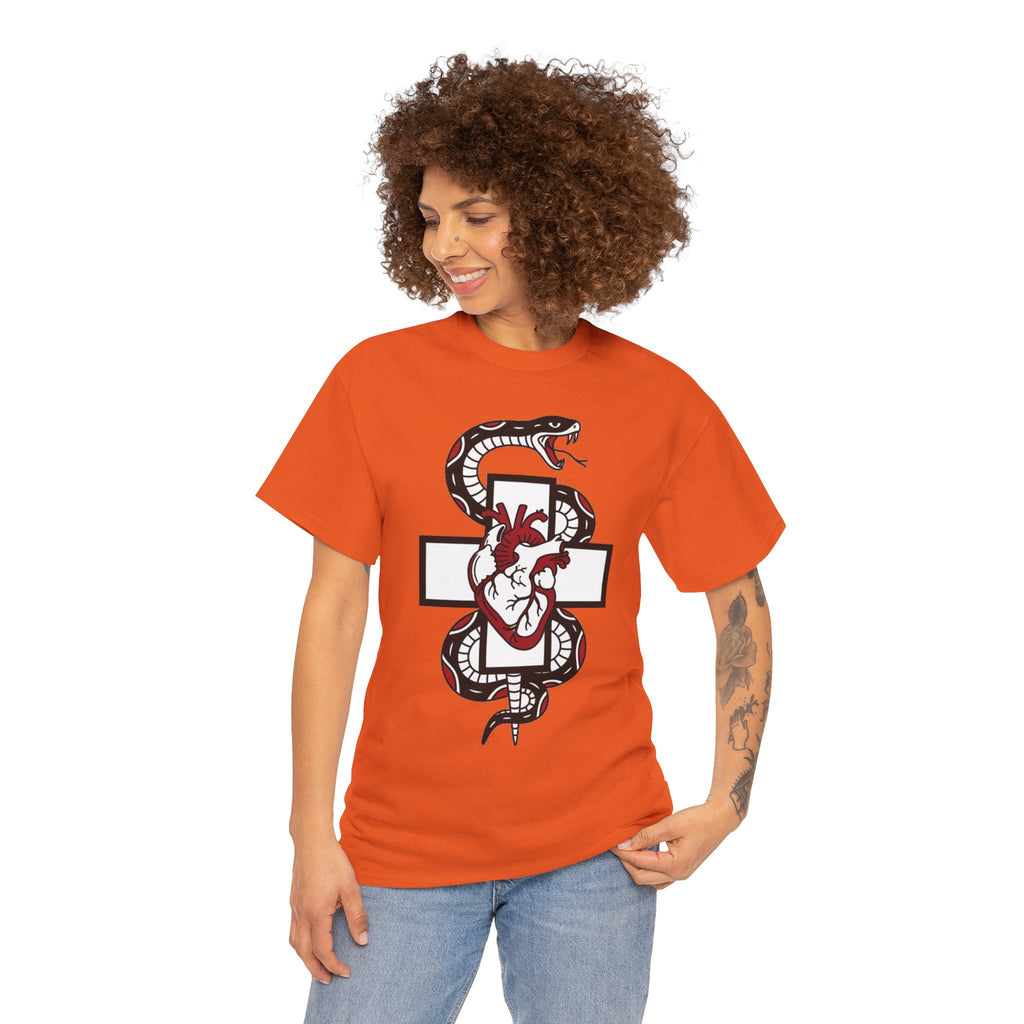 D78 Skull Society — Gothic Heart & Snake T-shirt