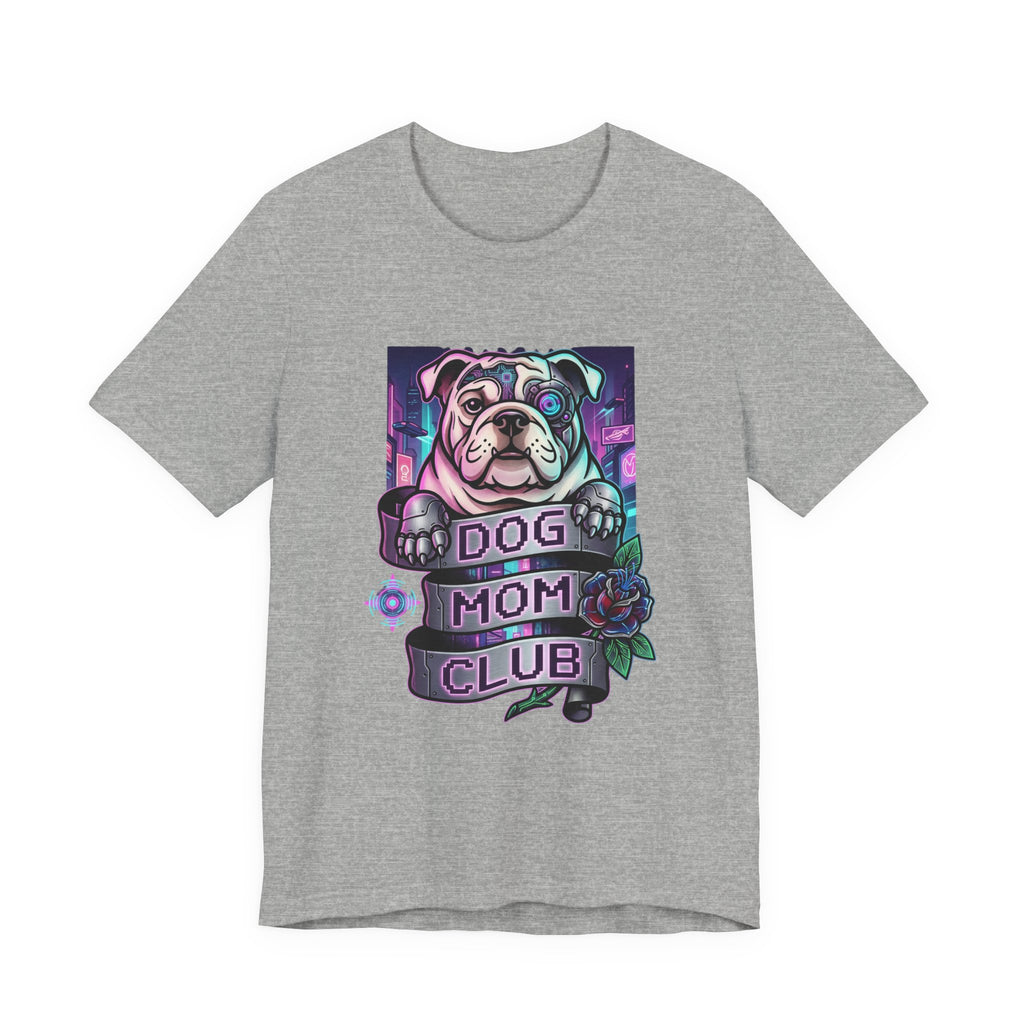 Dog Mom Club Tee | Traditional Tattoo-Inspired, Banner & Floral Graphic