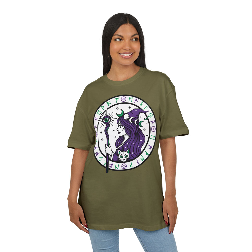 Witchy Moon Sorceress Tee — Mystic Rune Graphic T‑Shirt