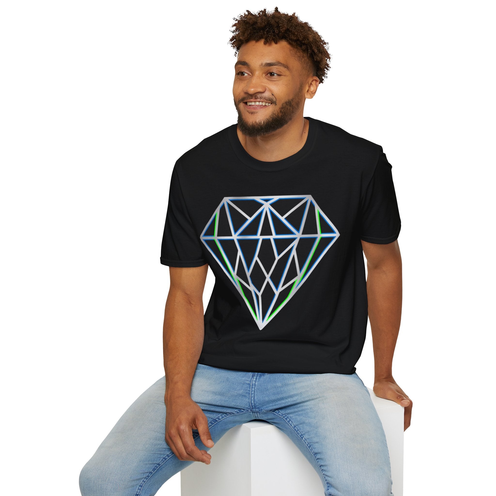 D78 Essentials — Geometric Diamond T-Shirt