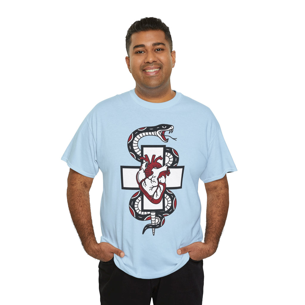 D78 Skull Society — Gothic Heart & Snake T-shirt