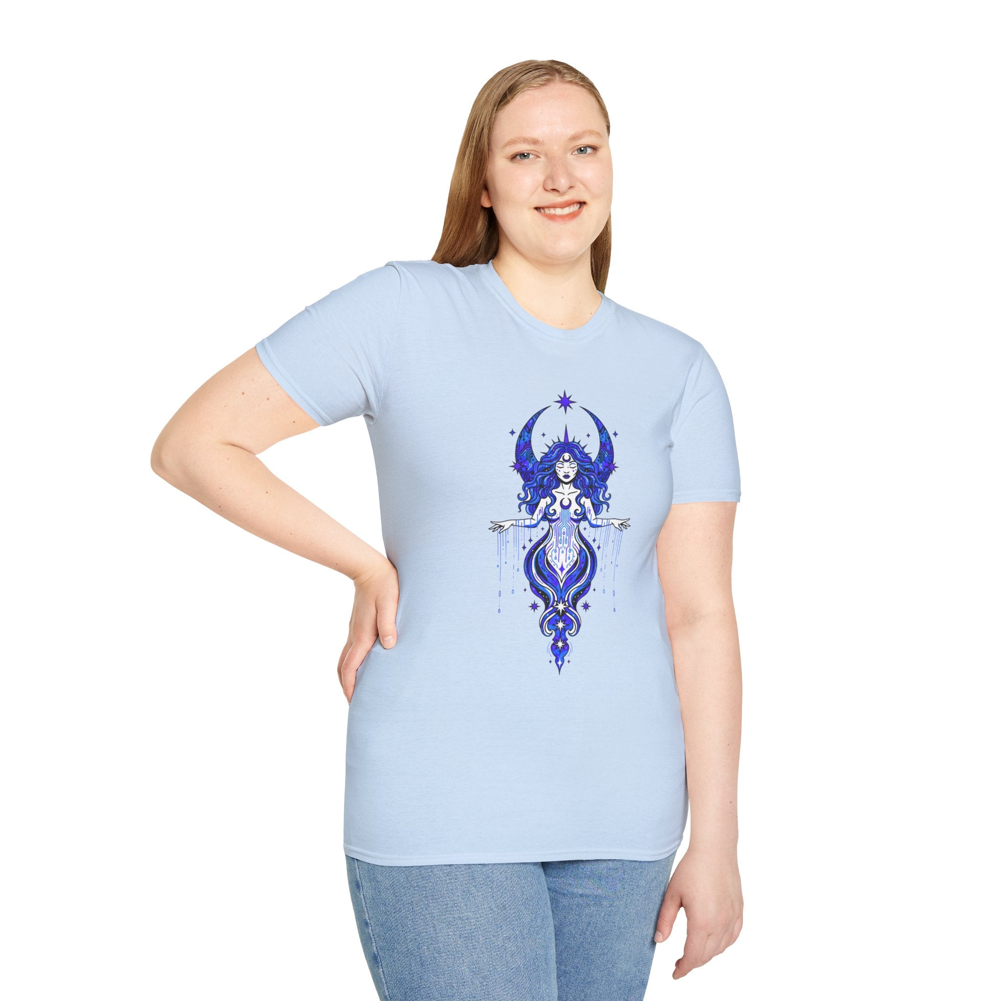 D78 Mystic Circle — Celestial Goddess T-Shirt