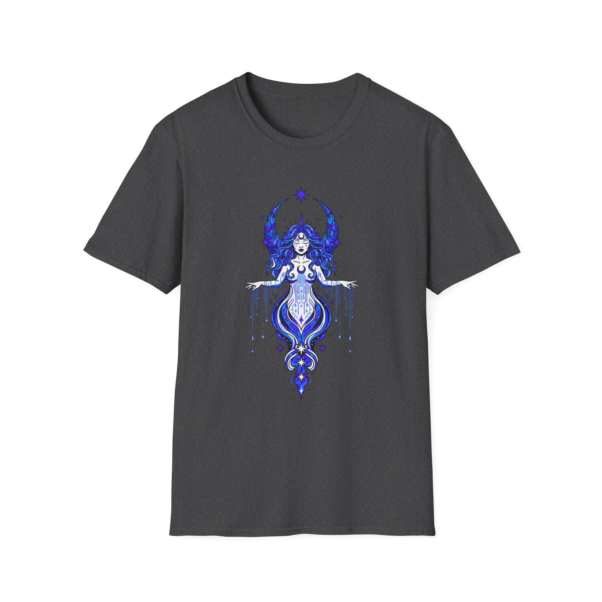 Mystic Moon Goddess T-Shirt — Celestial Witchy Graphic Tee