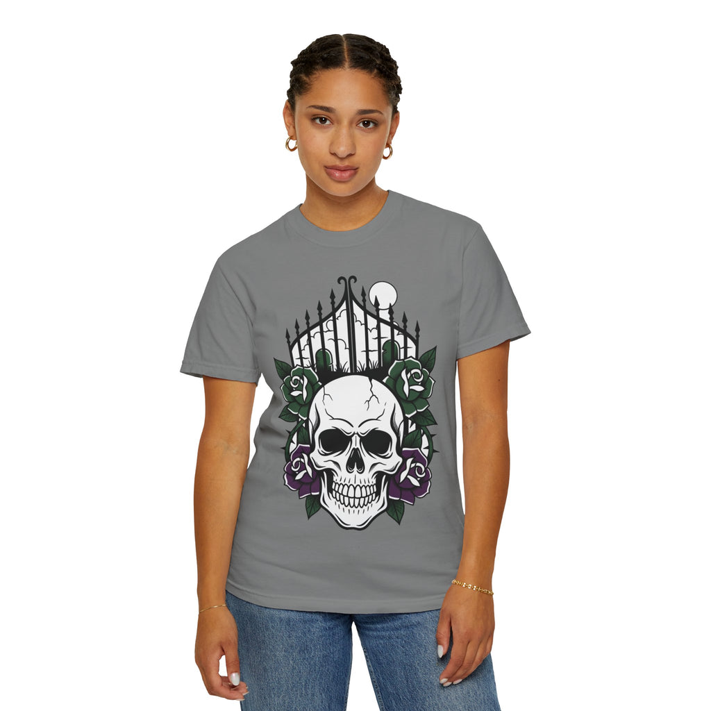 D78 Skull Society — Skull and Roses T-Shirt