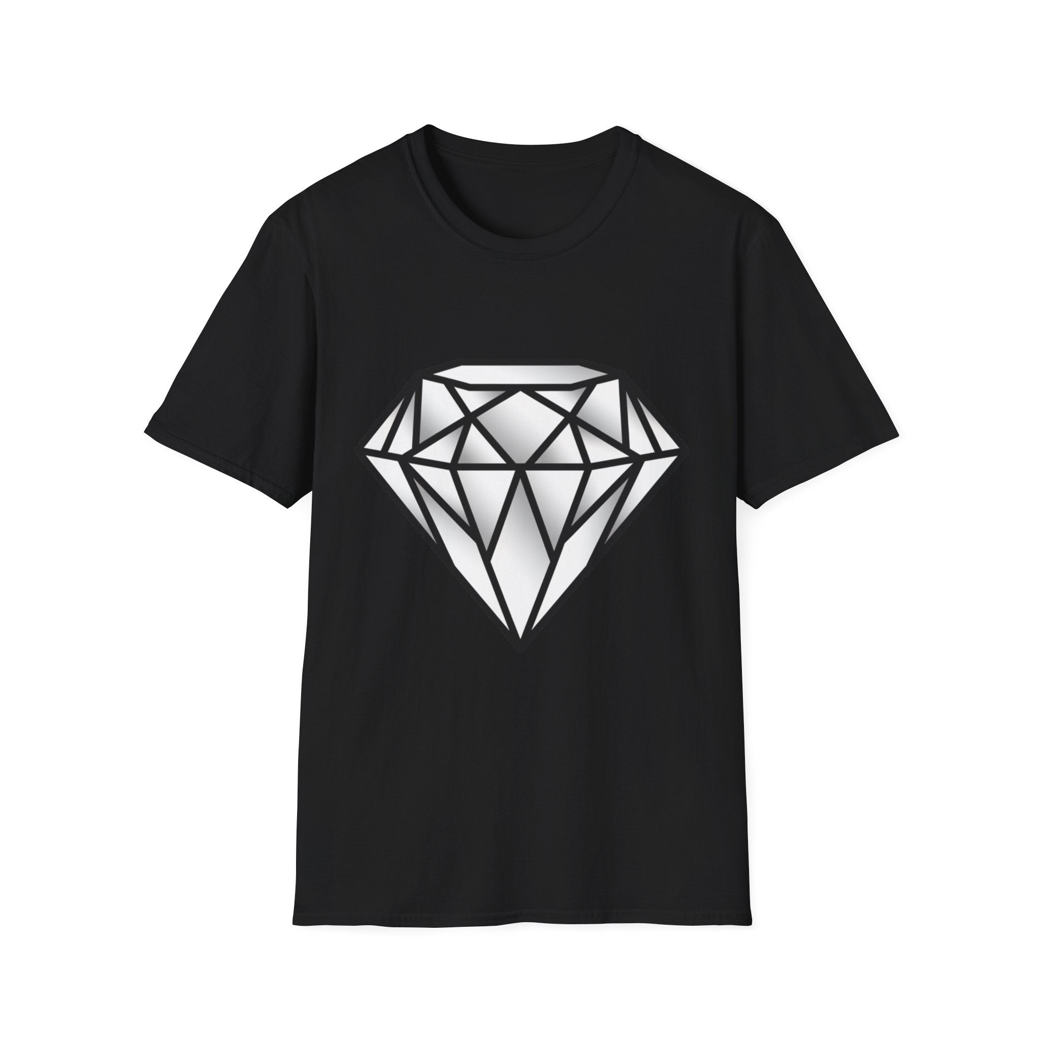 Diamond Graphic T-Shirt — Geometric Gem Tee for Casual Streetwear