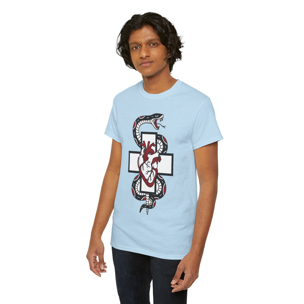 D78 Skull Society — Gothic Heart & Snake T-shirt