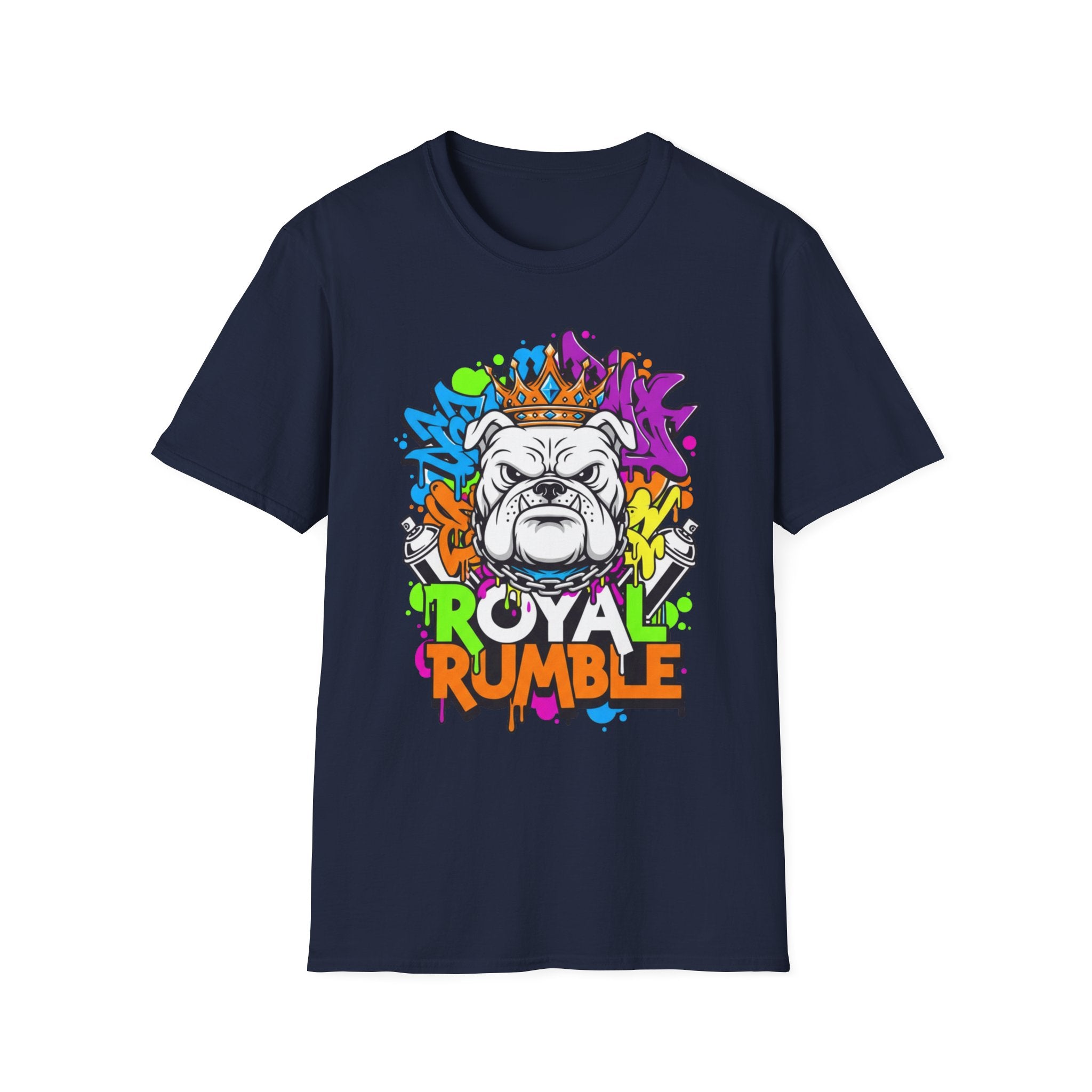 Bulldog Royal Rumble T-Shirt — Colorful Crown Streetwear Tee