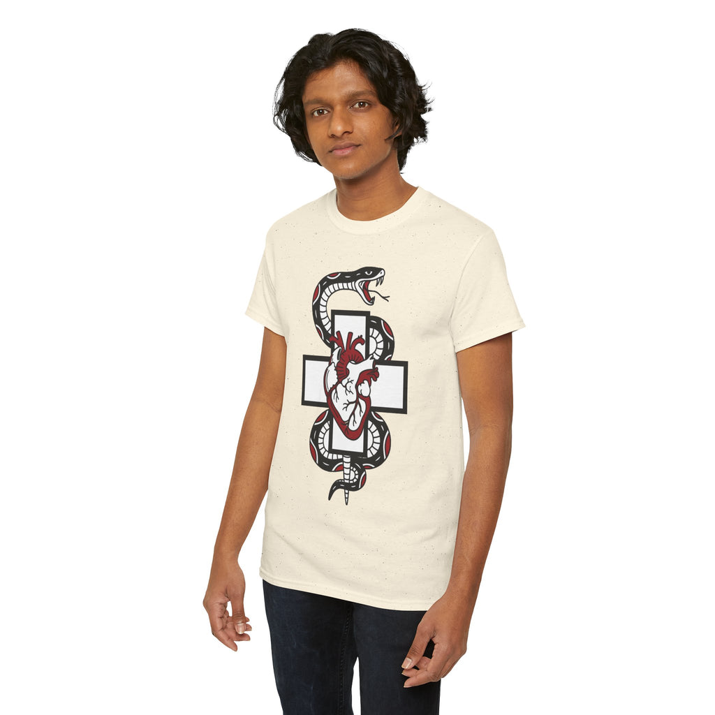 D78 Skull Society — Gothic Heart & Snake T-shirt