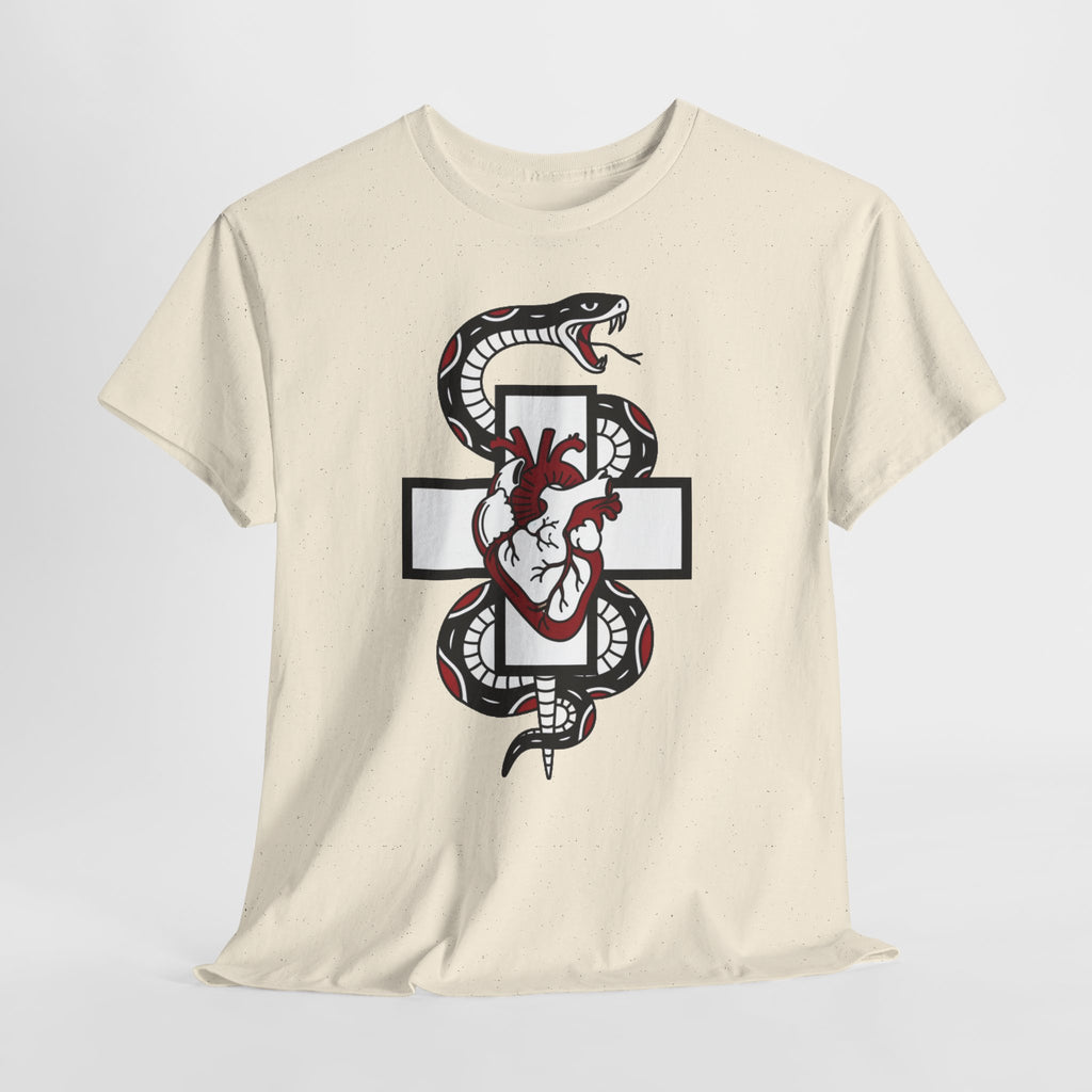 D78 Skull Society — Gothic Heart & Snake T-shirt