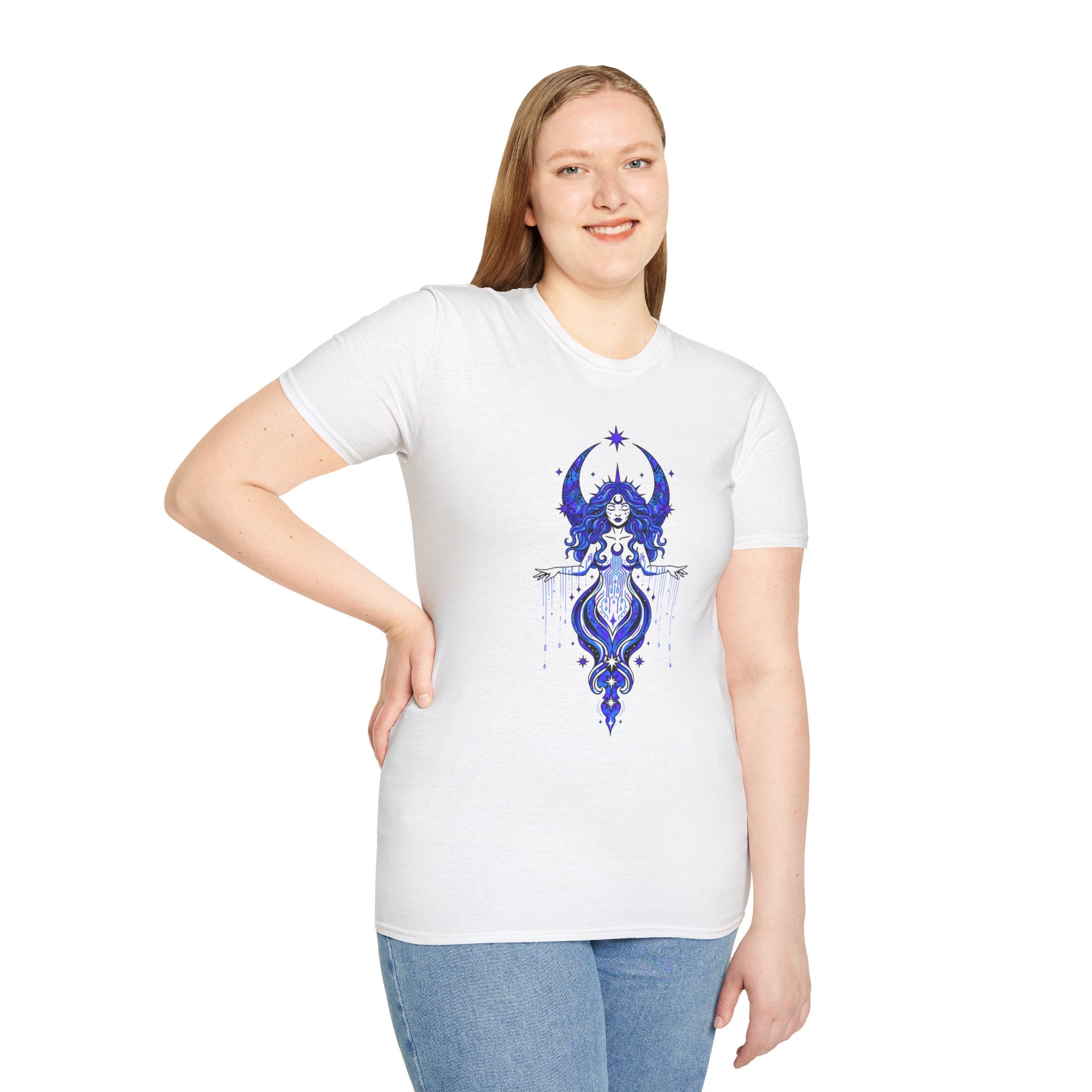 D78 Mystic Circle — Celestial Goddess T-Shirt