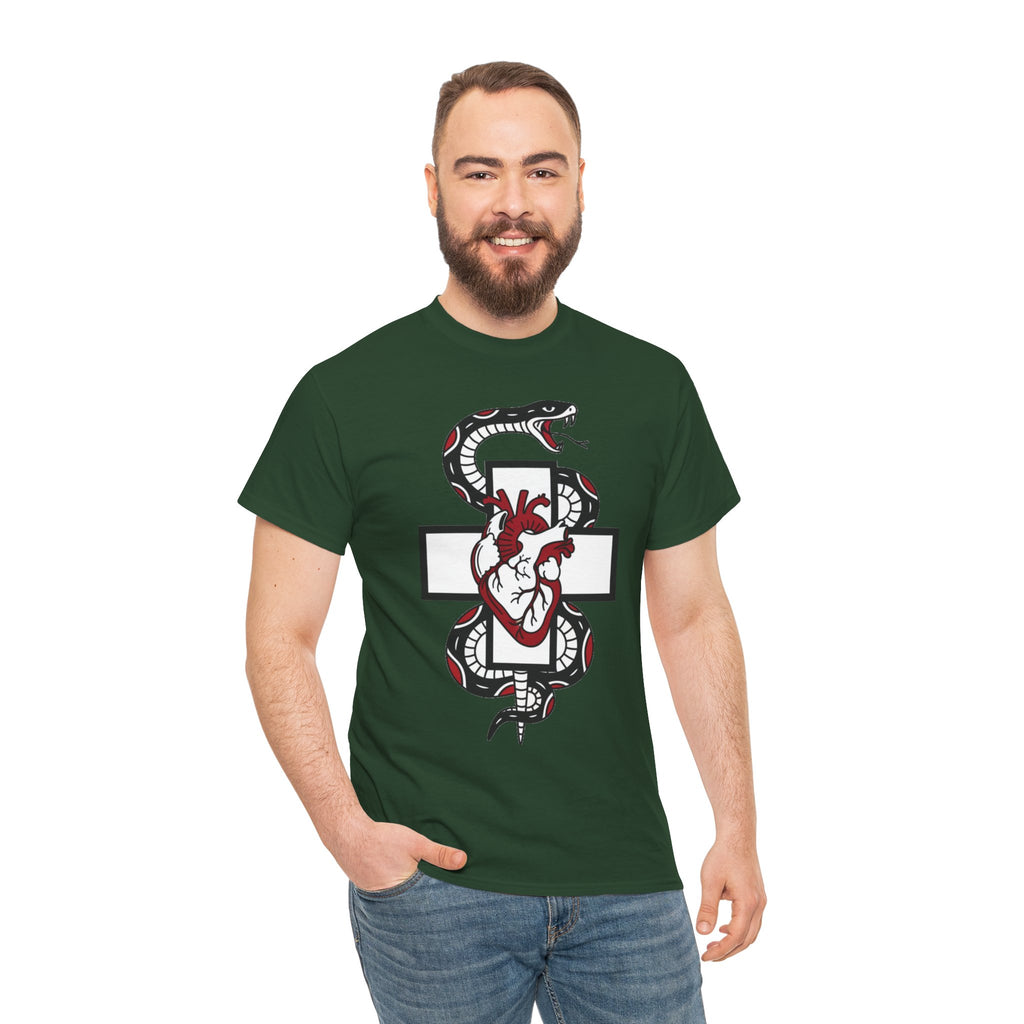 D78 Skull Society — Gothic Heart & Snake T-shirt