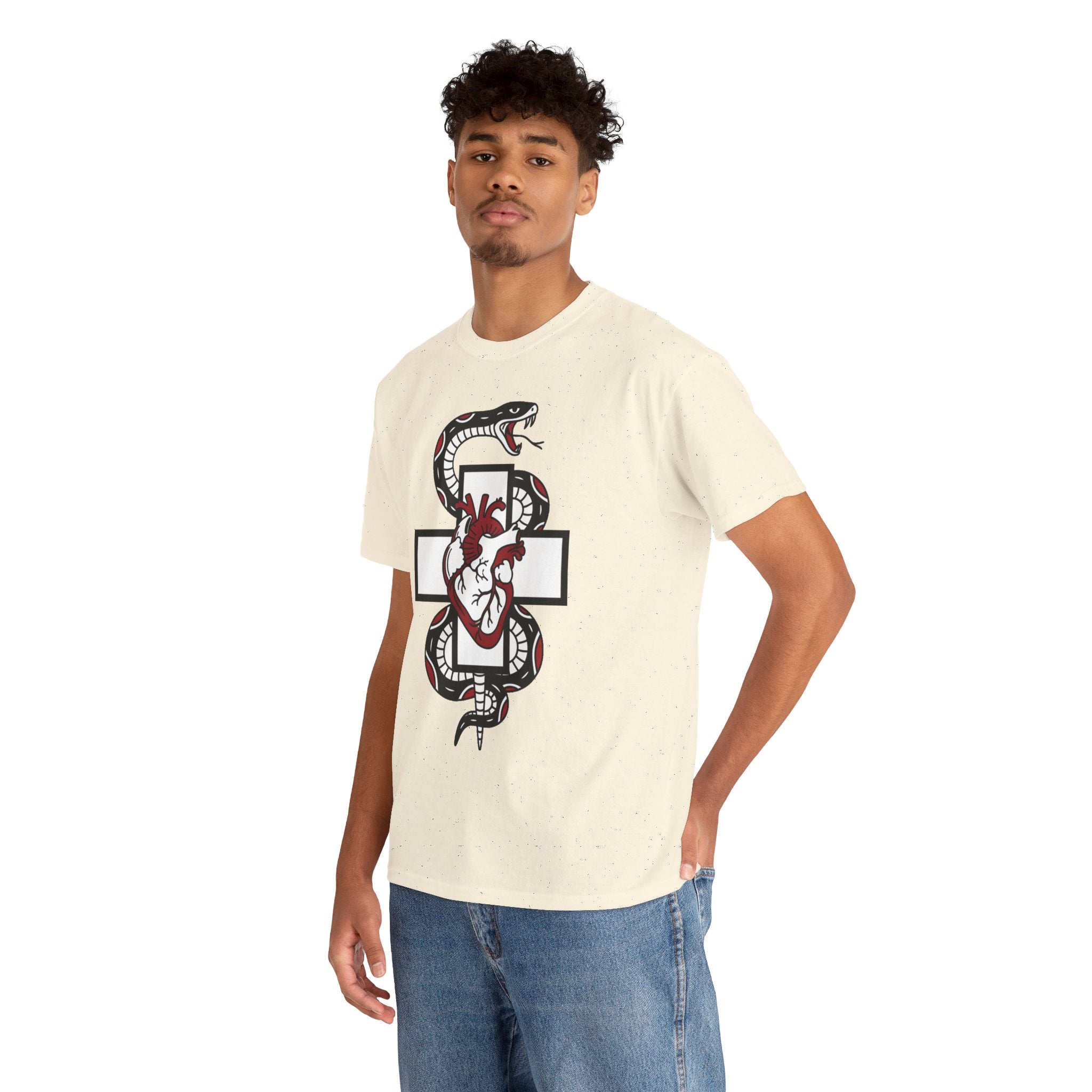 D78 Skull Society — Gothic Heart & Snake T-shirt