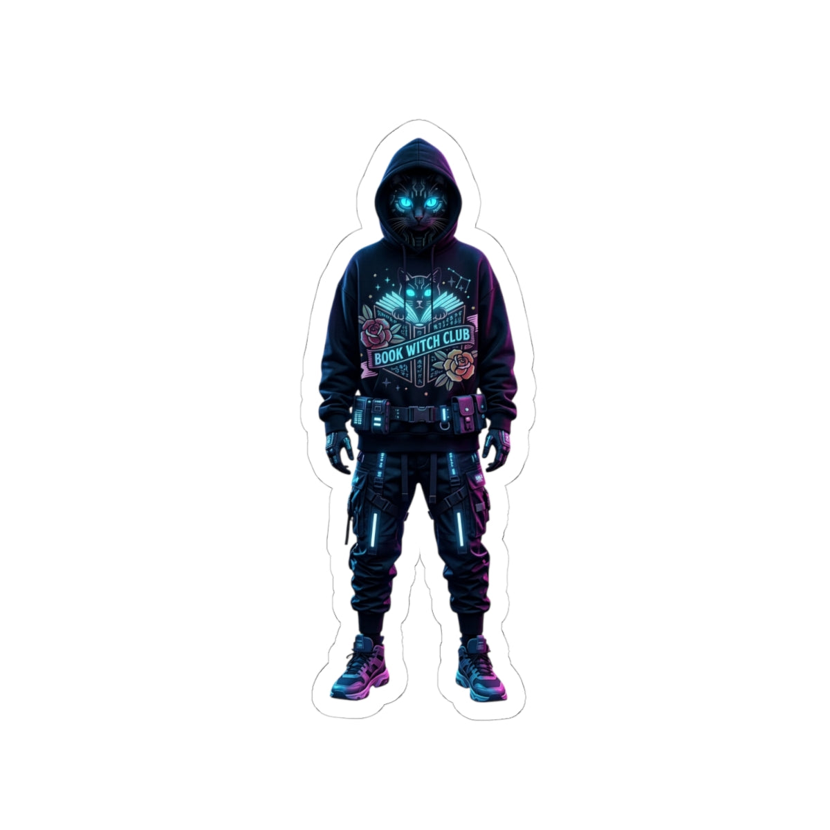 D78 Ghost Protocol — Sticker néon