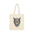 Demon Mask Tote | Traditional Tattoo-Inspired, Flash-Style Canvas