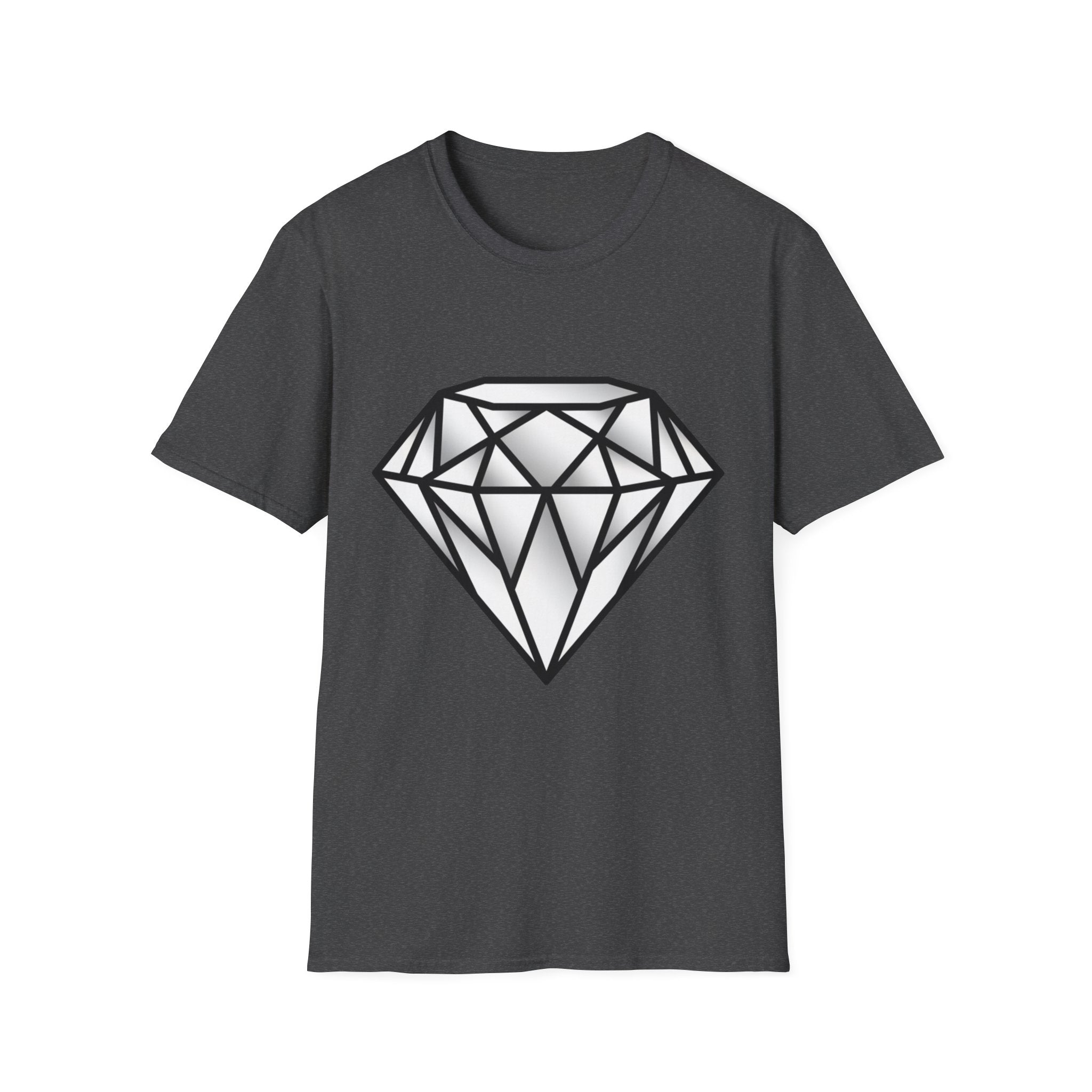 Diamond Graphic T-Shirt — Geometric Gem Tee for Casual Streetwear