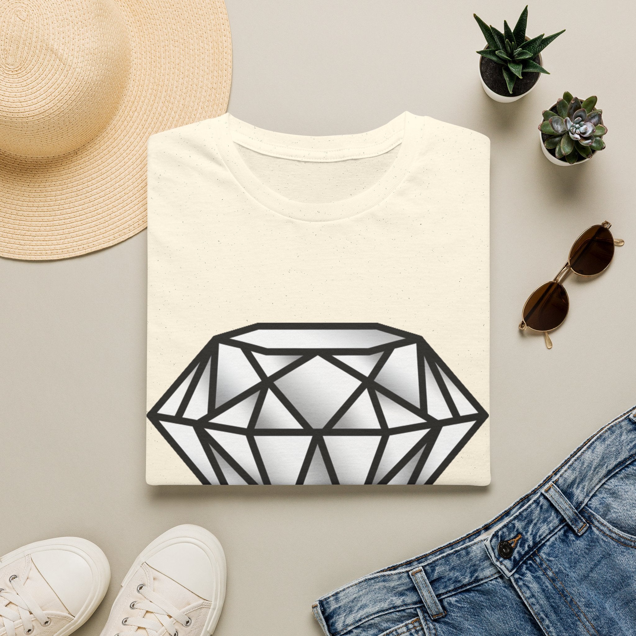 D78 Essentials — Gemstone Diamond T-shirt