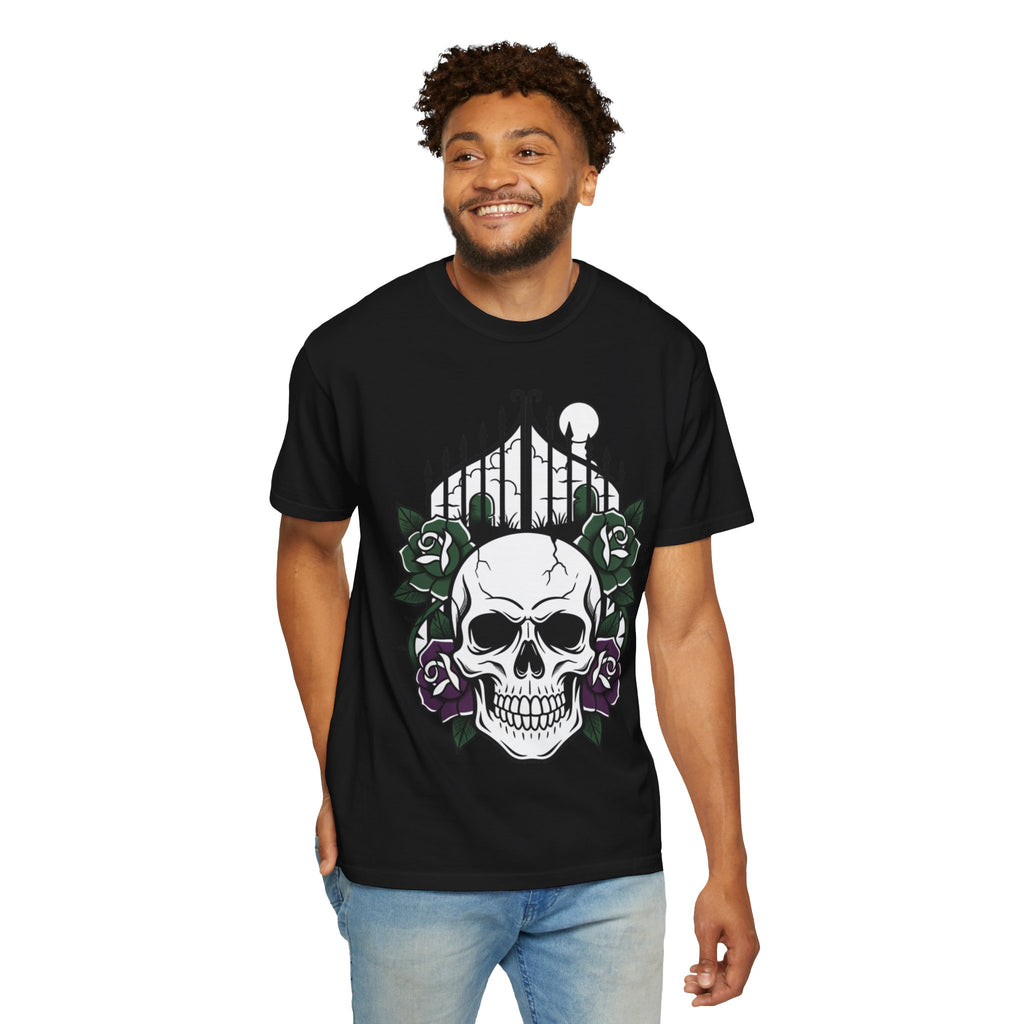 D78 Skull Society — Skull and Roses T-Shirt