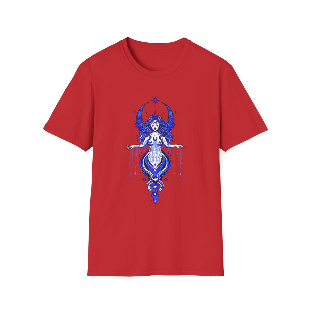 Mystic Moon Goddess T-Shirt — Celestial Witchy Graphic Tee
