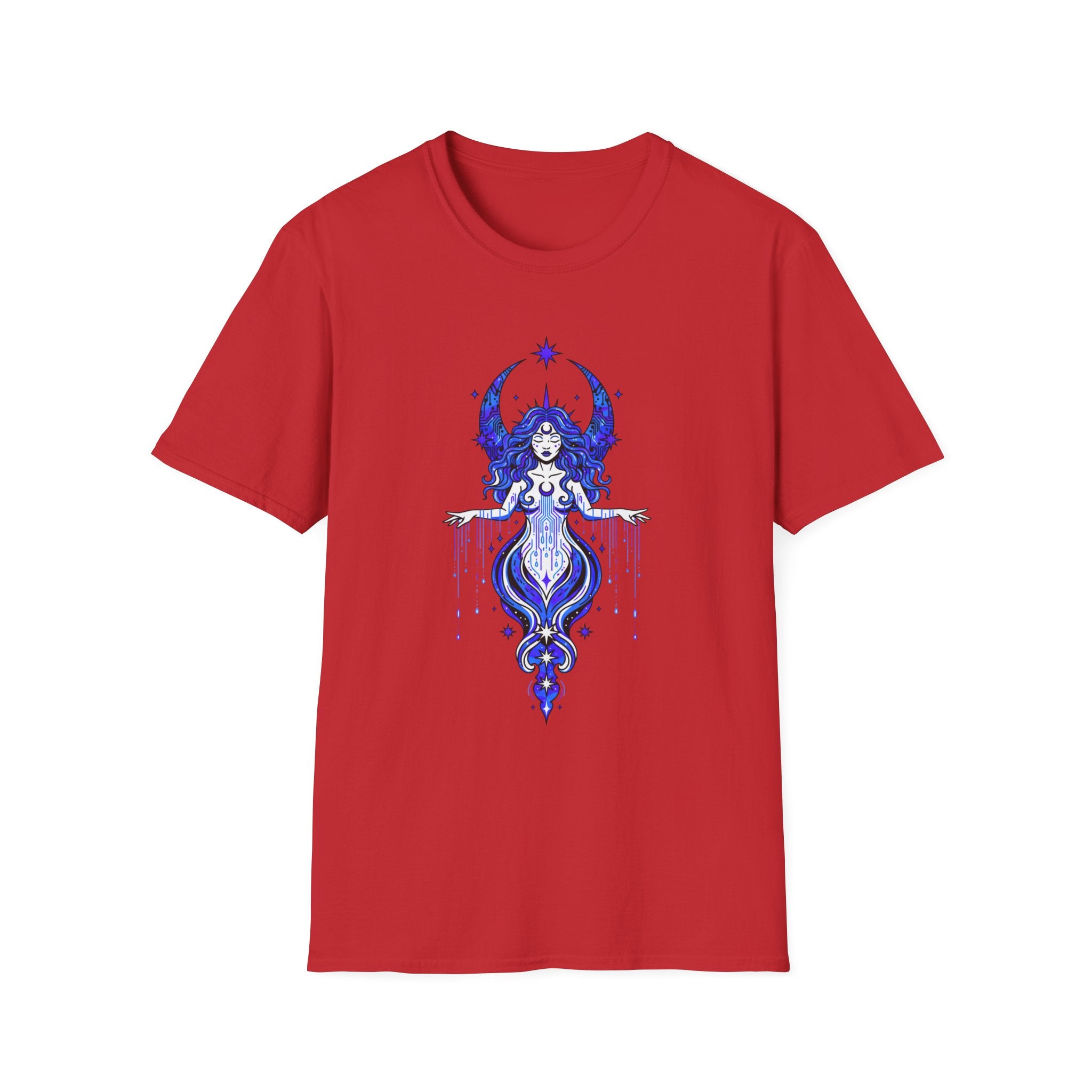 Mystic Moon Goddess T-Shirt — Celestial Witchy Graphic Tee