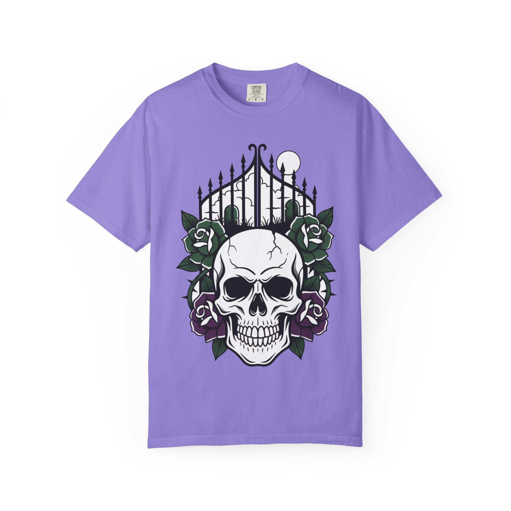 D78 Skull Society — Skull and Roses T-Shirt