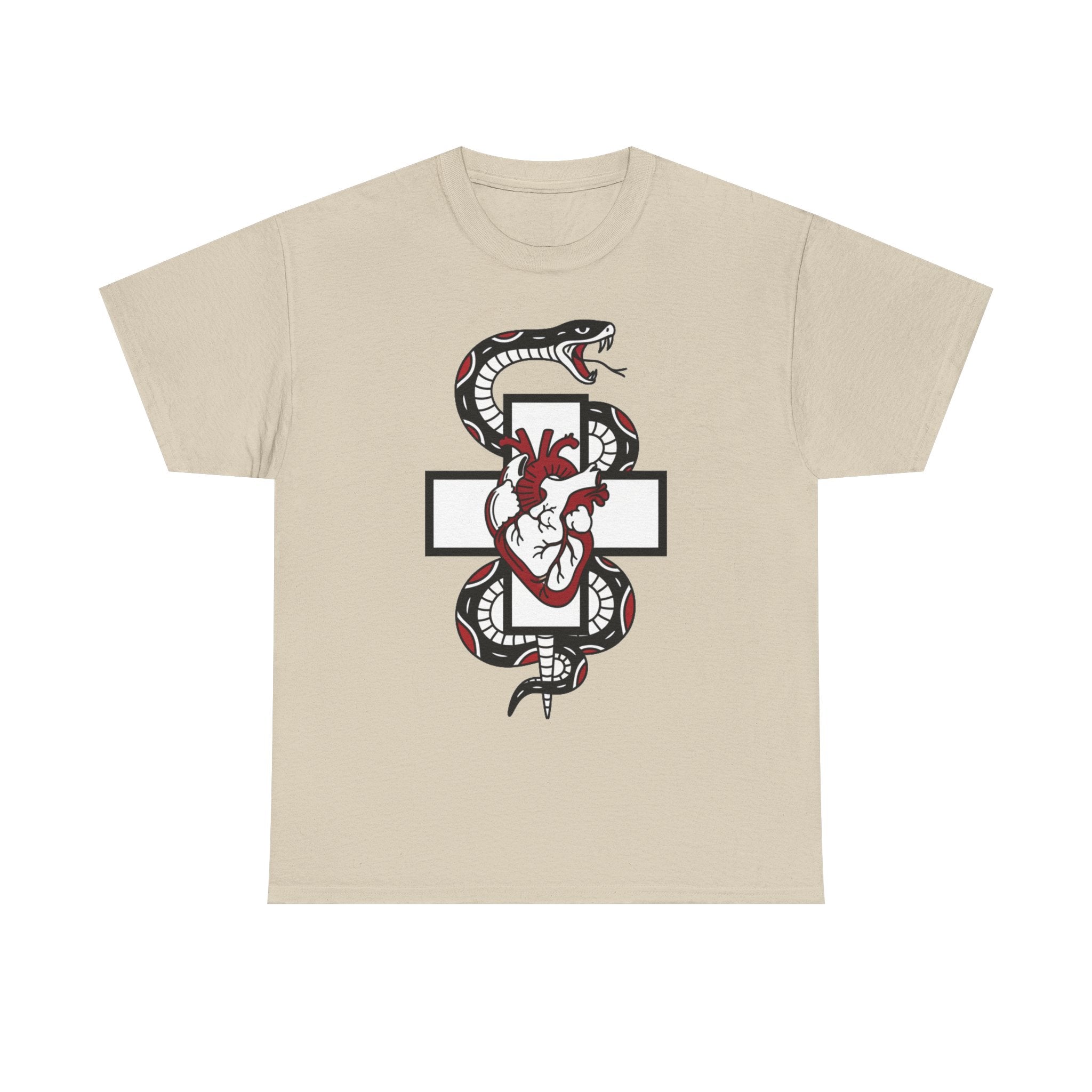 D78 Skull Society — Gothic Heart & Snake T-shirt