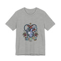 Night Shift Anatomical Heart T-Shirt | Traditional Tattoo Floral Banner