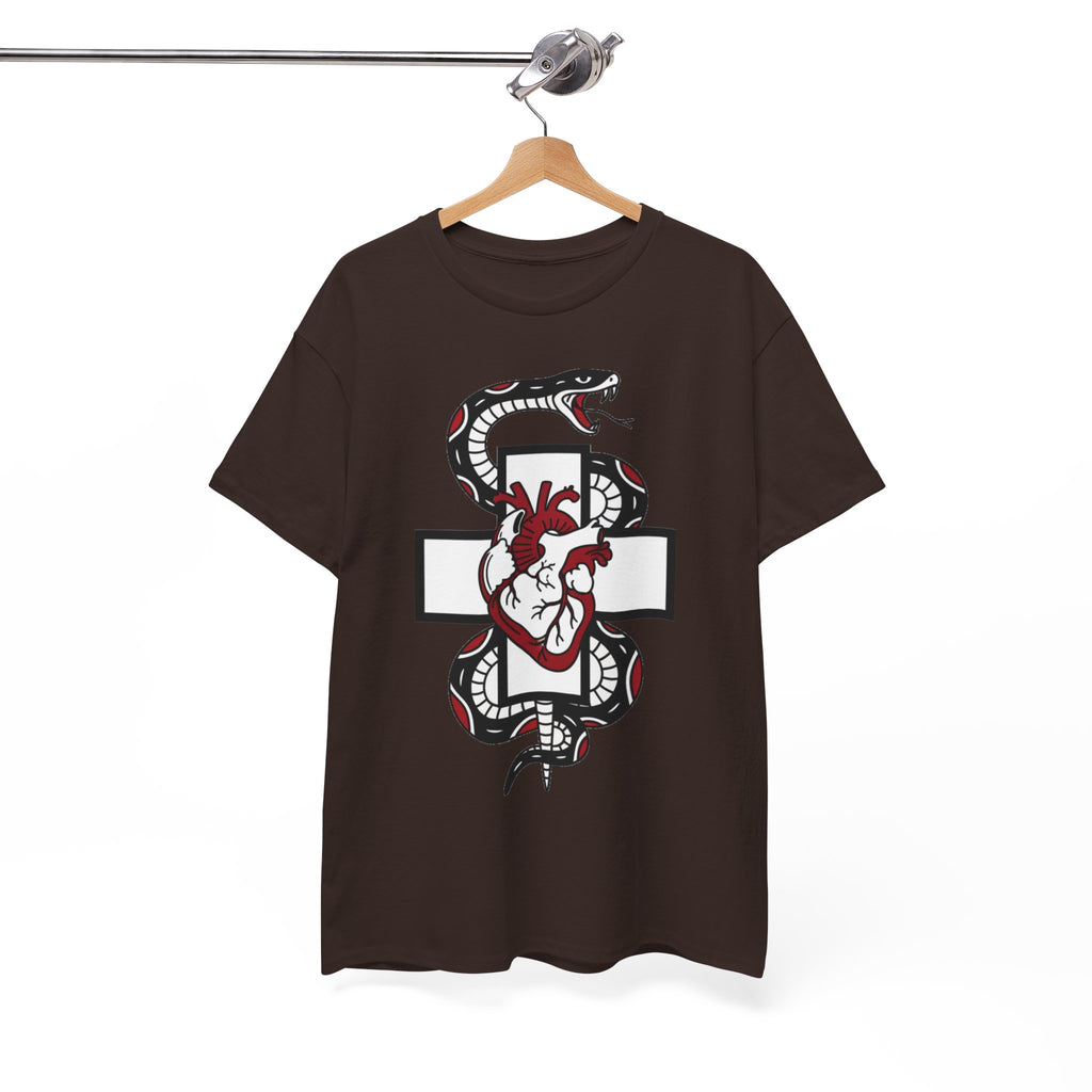 D78 Skull Society — Gothic Heart & Snake T-shirt