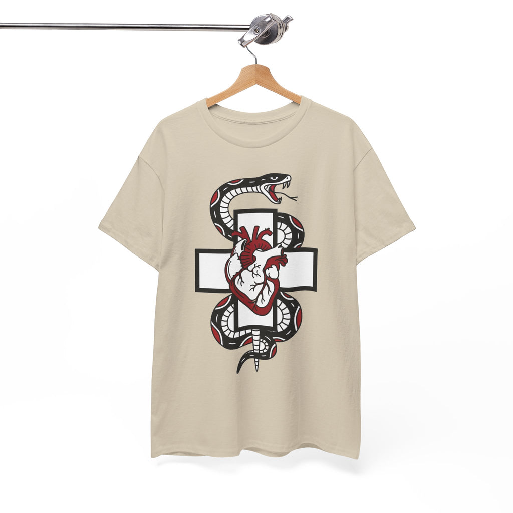 D78 Skull Society — Gothic Heart & Snake T-shirt