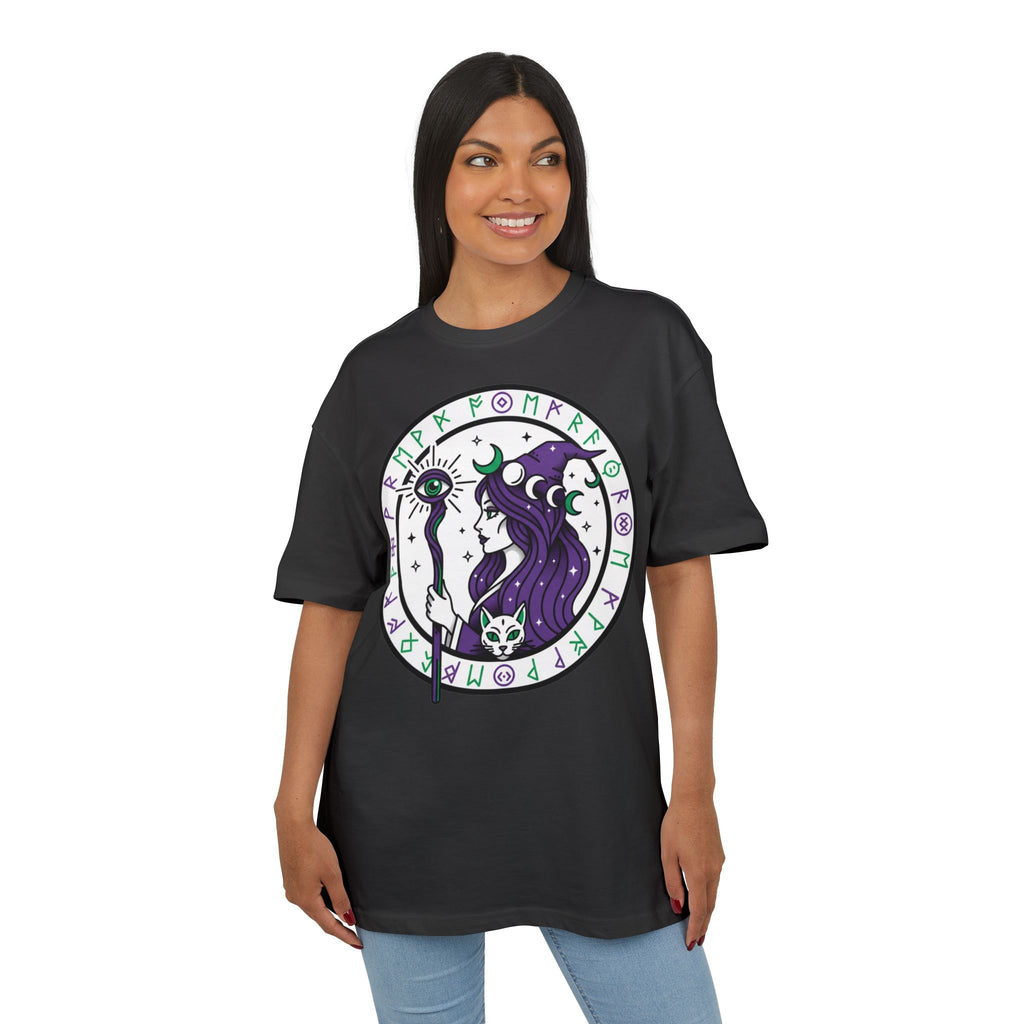 Witchy Moon Sorceress Tee — Mystic Rune Graphic T‑Shirt