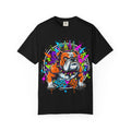 Bulldog Graffiti T-Shirt — Colorful King Crown Streetwear Tee