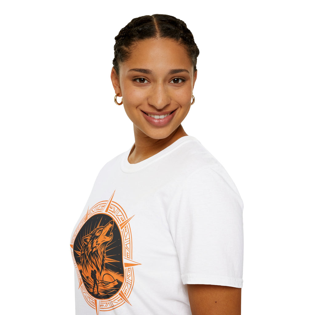 D78 Wolf Trail — Compass wolf t-shirt