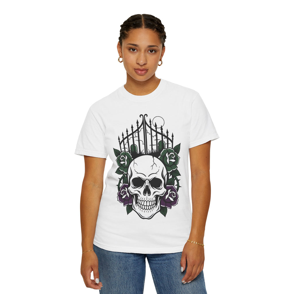 D78 Skull Society — Skull and Roses T-Shirt