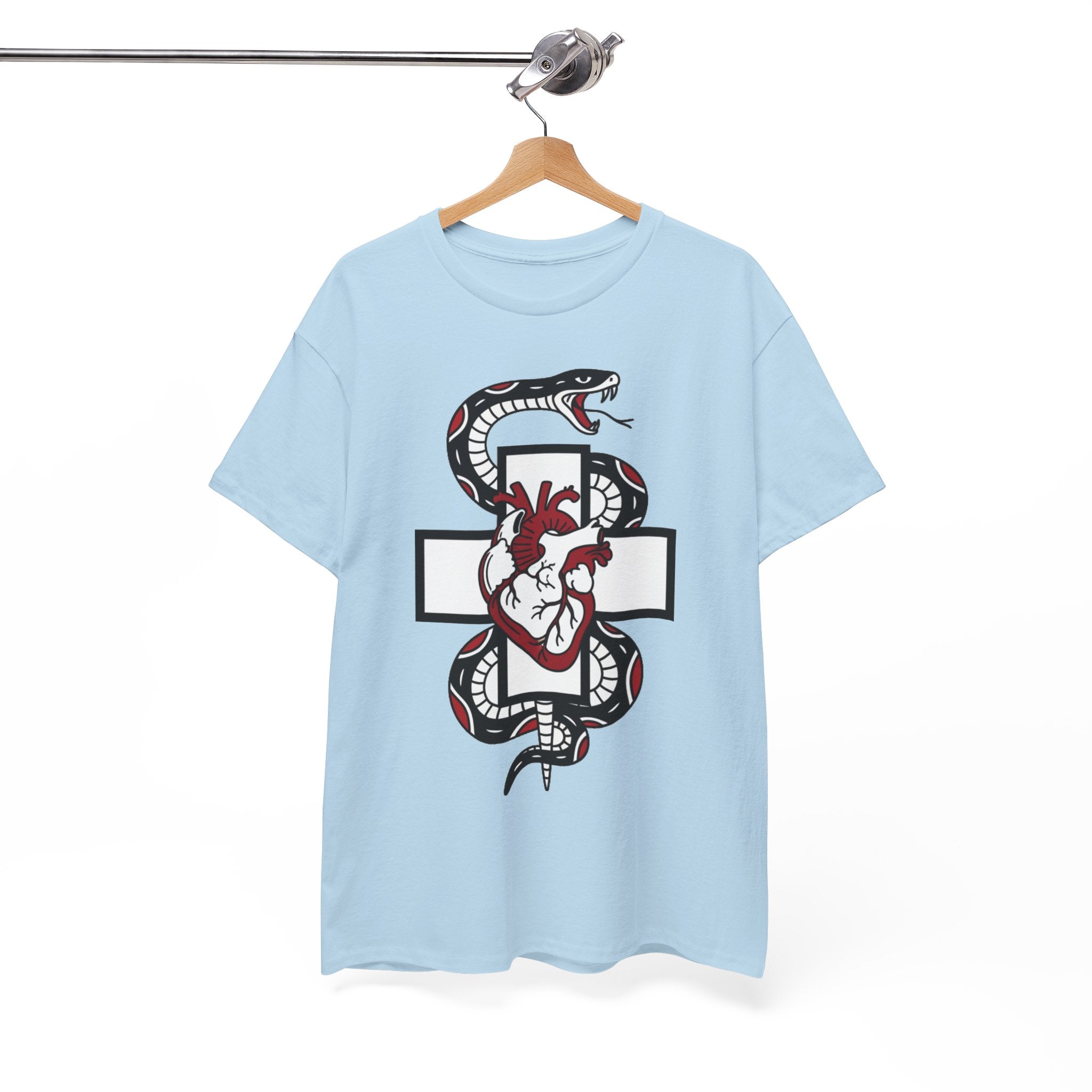 D78 Skull Society — Gothic Heart & Snake T-shirt