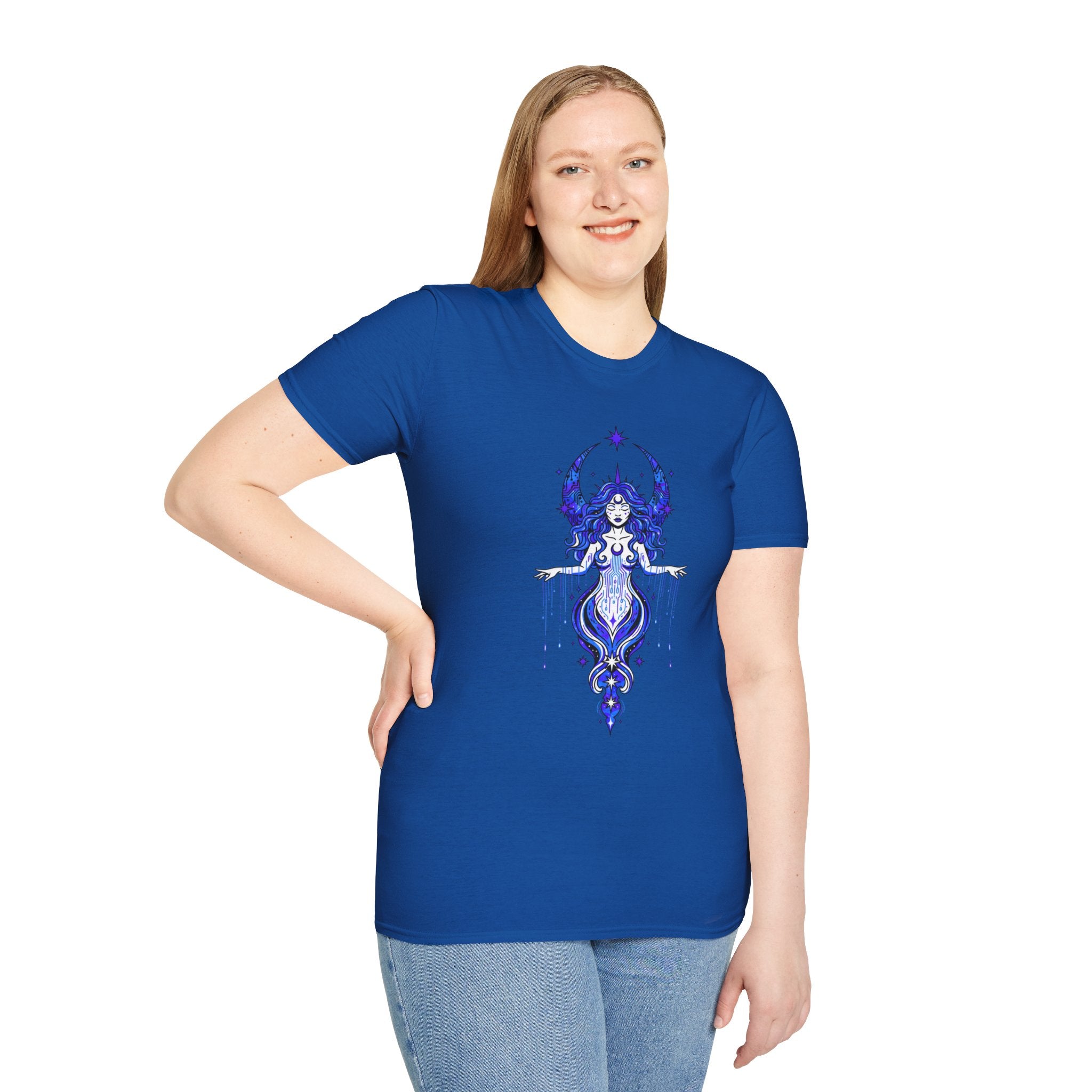 D78 Mystic Circle — Celestial Goddess T-Shirt
