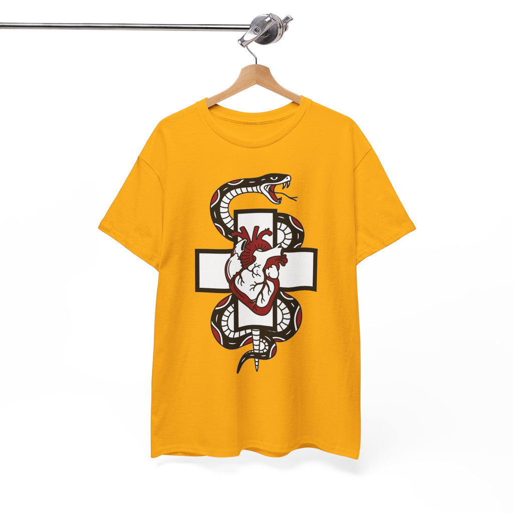 D78 Skull Society — Gothic Heart & Snake T-shirt