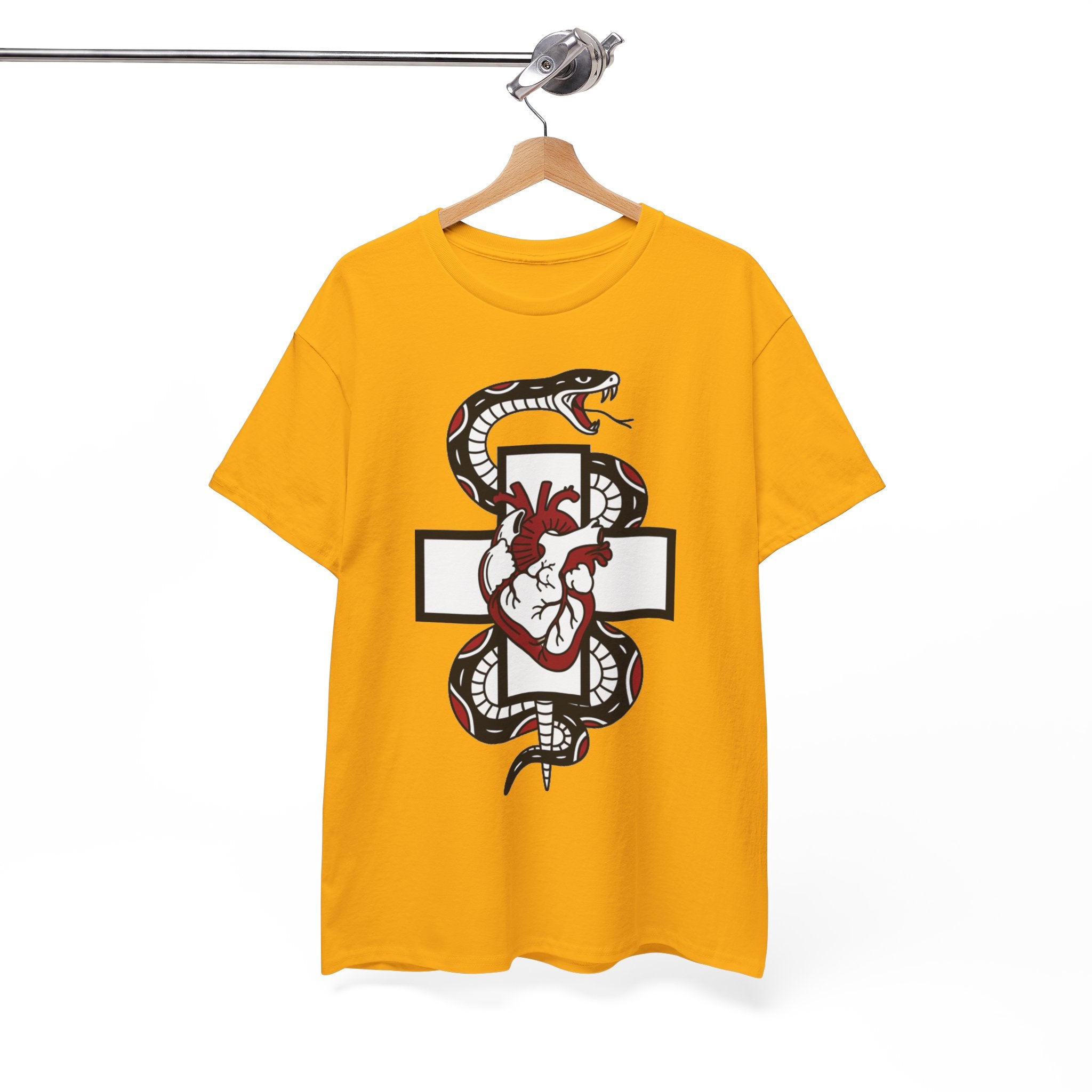 D78 Skull Society — Gothic Heart & Snake T-shirt