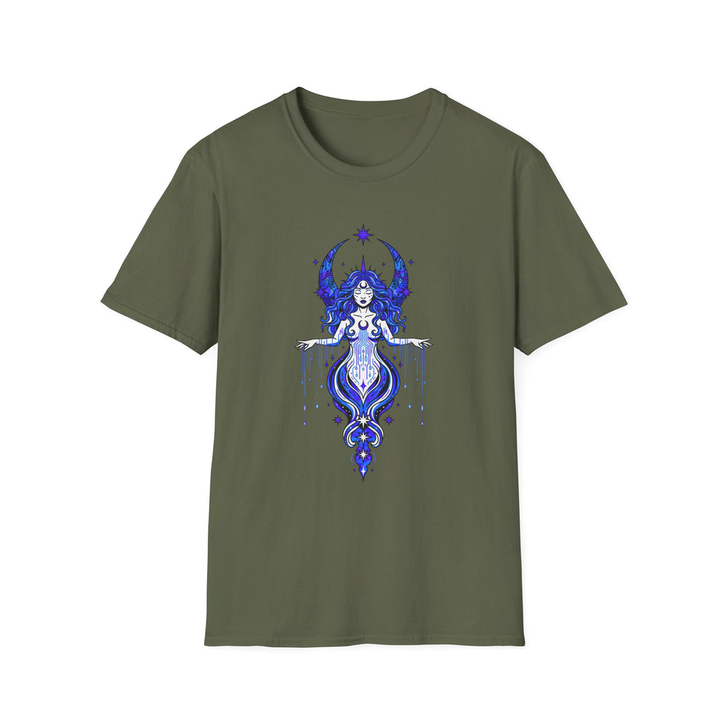 Mystic Moon Goddess T-Shirt — Celestial Witchy Graphic Tee